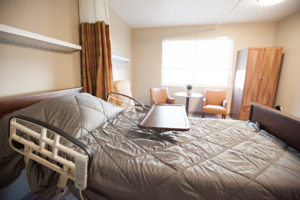 Resident room at Cascadia of Boise, Idaho a skilled nursing and rehabilitation facility