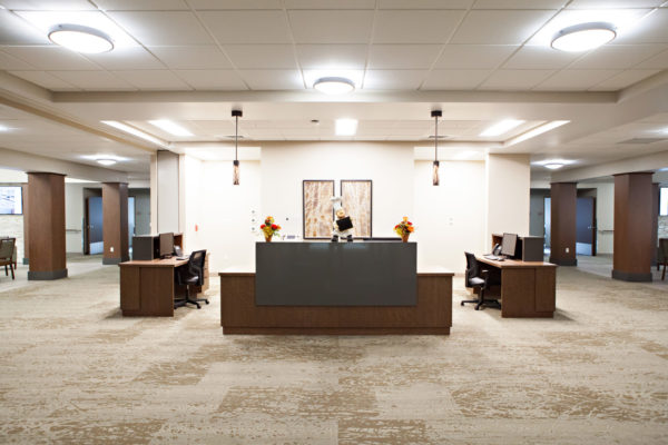 Computer area at Cascadia of Boise, Idaho a skilled nursing facility